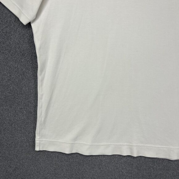 Raffi Shirt Mens Large White V Neck Tee T-Shirt Soft Cotton Basic Casual Top - Picture 6 of 15